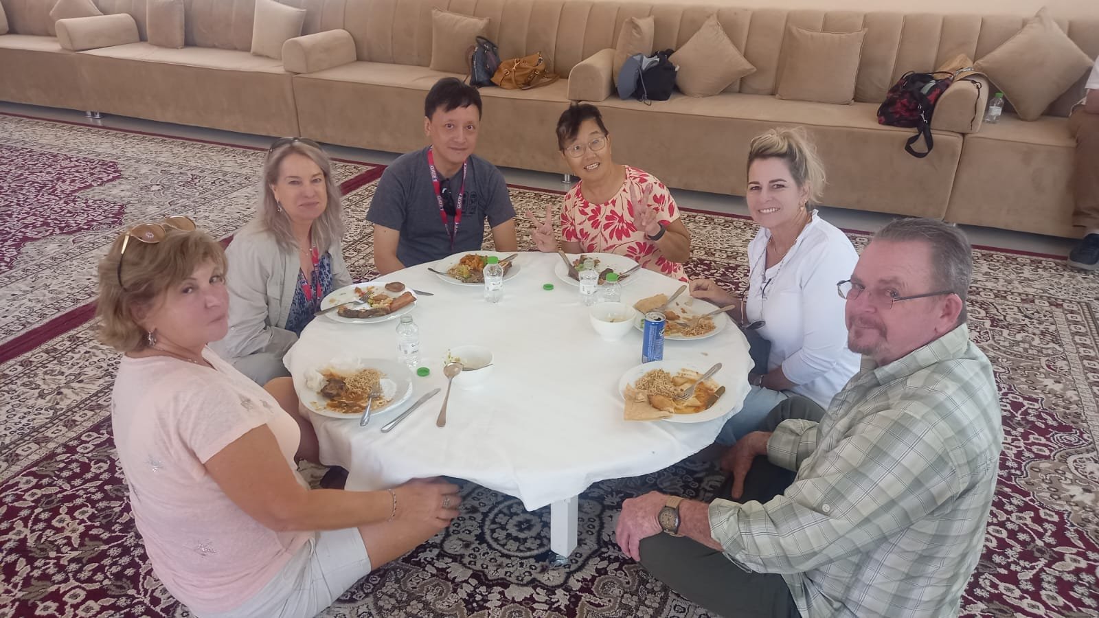 Lunch with Omani family